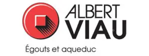 Albert Viau logo, Égoûts et aqueduc.