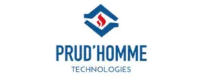Prud'homme Technologies logo with stylized symbol.