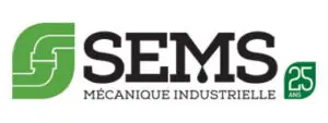 SEMS Mécanique Industrielle logo, 25th anniversary.