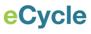 eCycle logo with green and blue text.